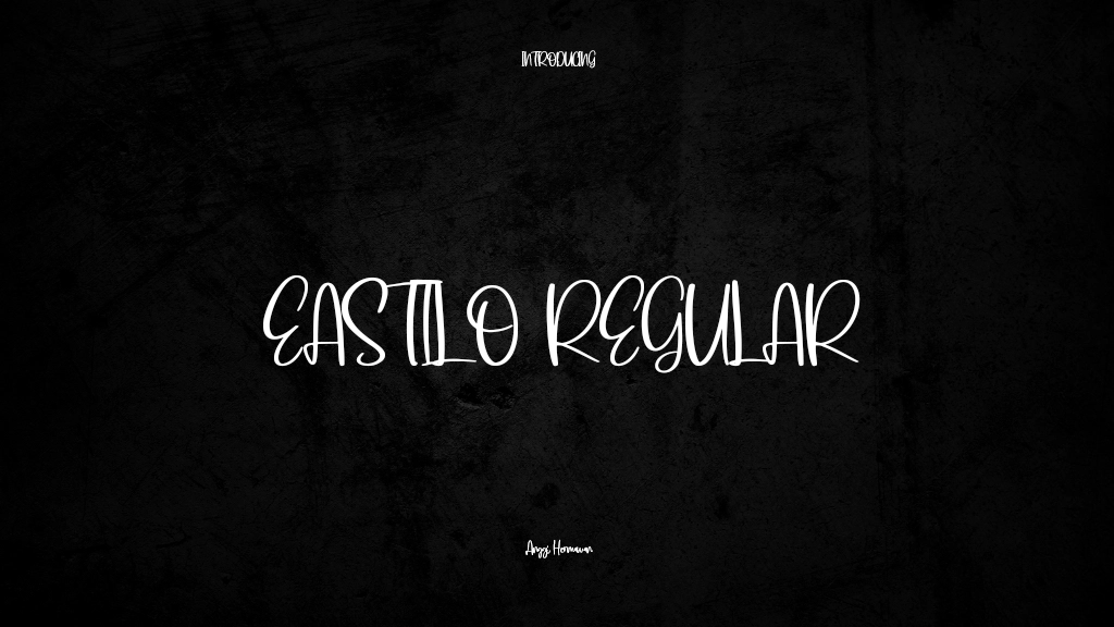 Eastilo Regular Imágenes de muestra de fuentes  1