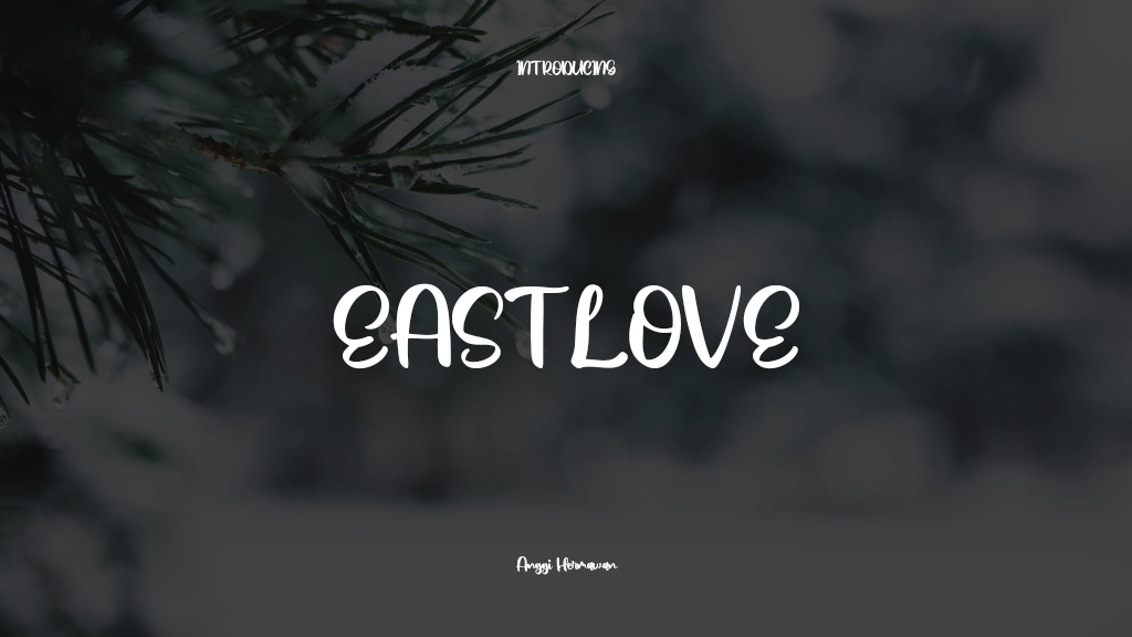 Eastlove Font Sample Images  1