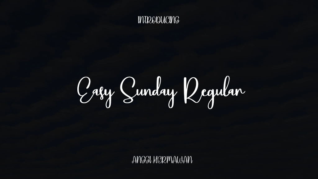 Easy Sunday Regular Font Sample Images  1