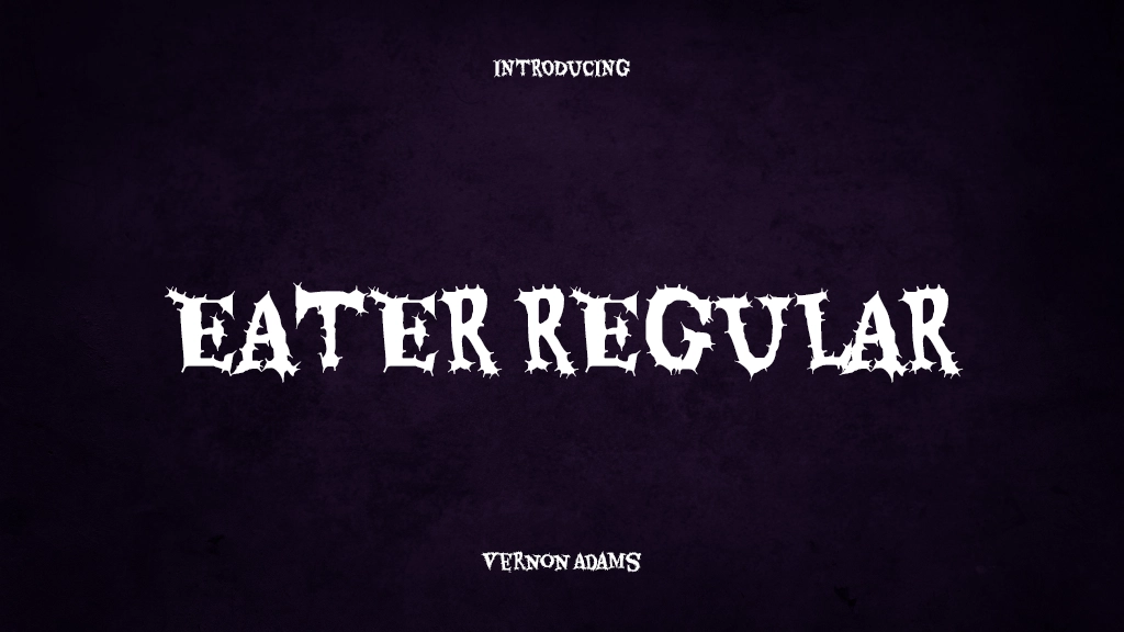 Eater Regular Font Sample Images  1