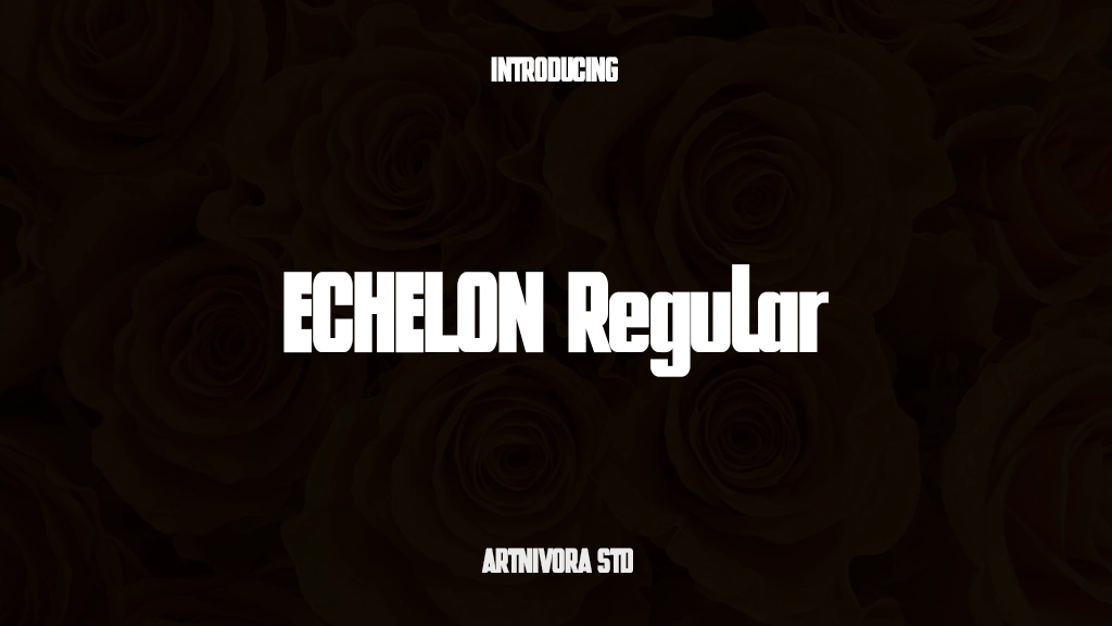 ECHELON Regular Font Sample Images  1