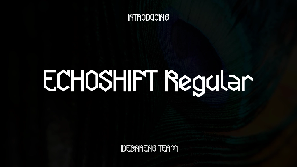 ECHOSHIFT Regular Font Sample Images  1