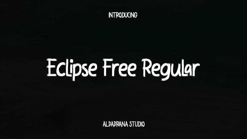 Eclipse Free Regular 字体样本图像  1