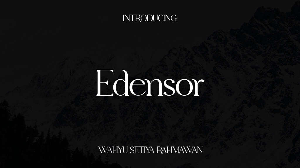 Edensor Free Font Sample Images  1