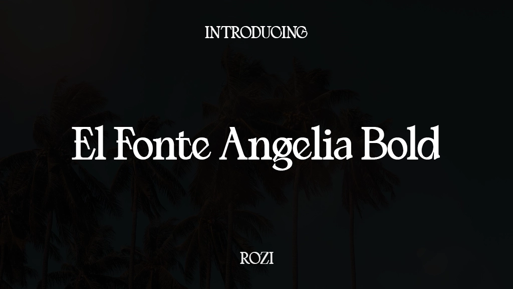 El Fonte Angelia Bold Font Sample Images  1