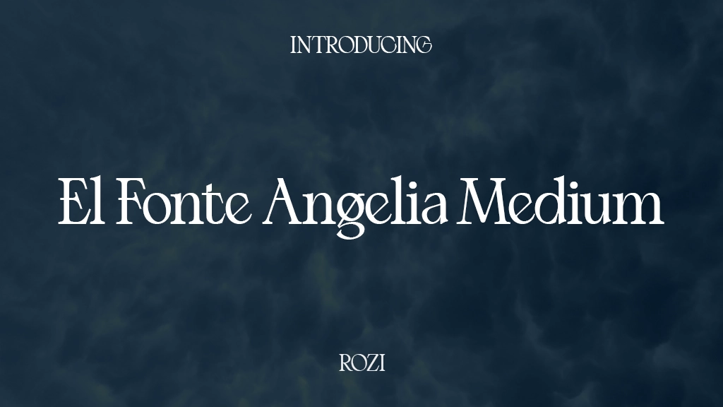 El Fonte Angelia Medium Font Sample Images  1