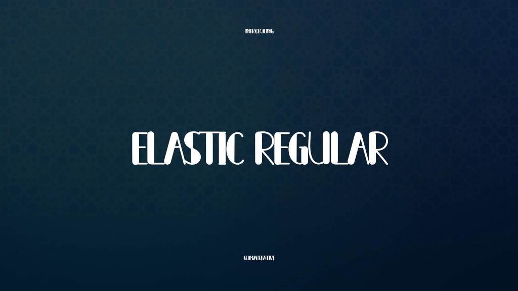 Elastic Regular Immagini di esempio dei caratteri  1