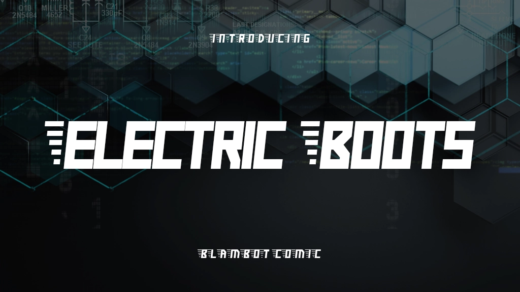 Electric Boots Font Sample Images  1