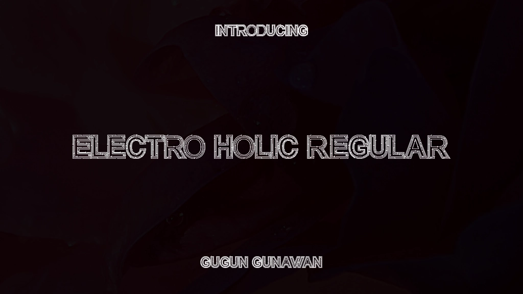 Electro Holic Regular Font Sample Images  1