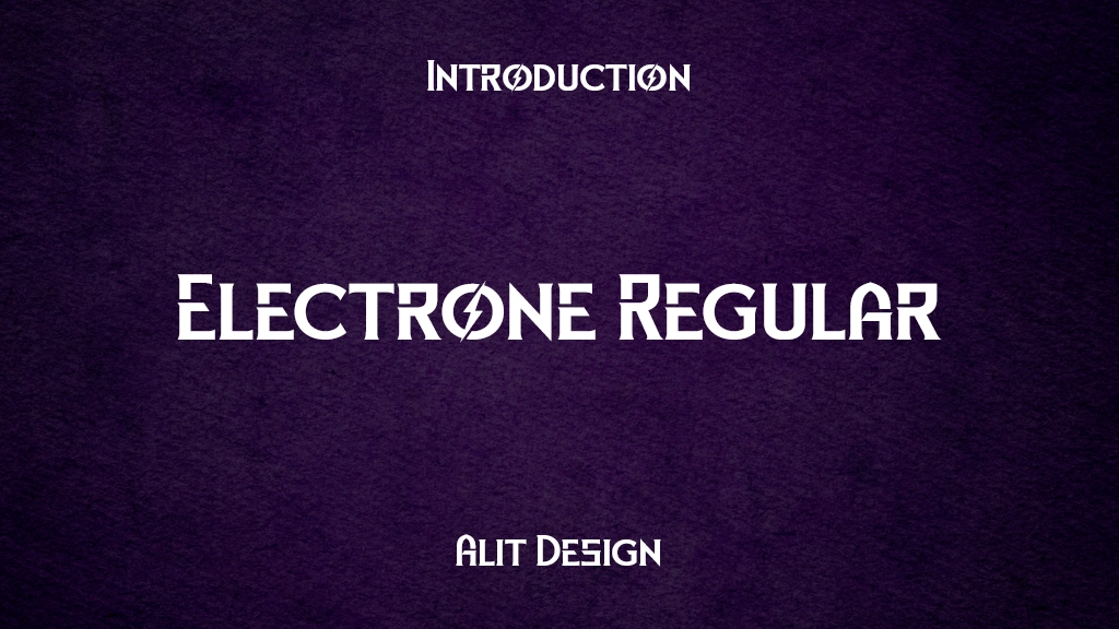 Electrone Regular Font Sample Images  1