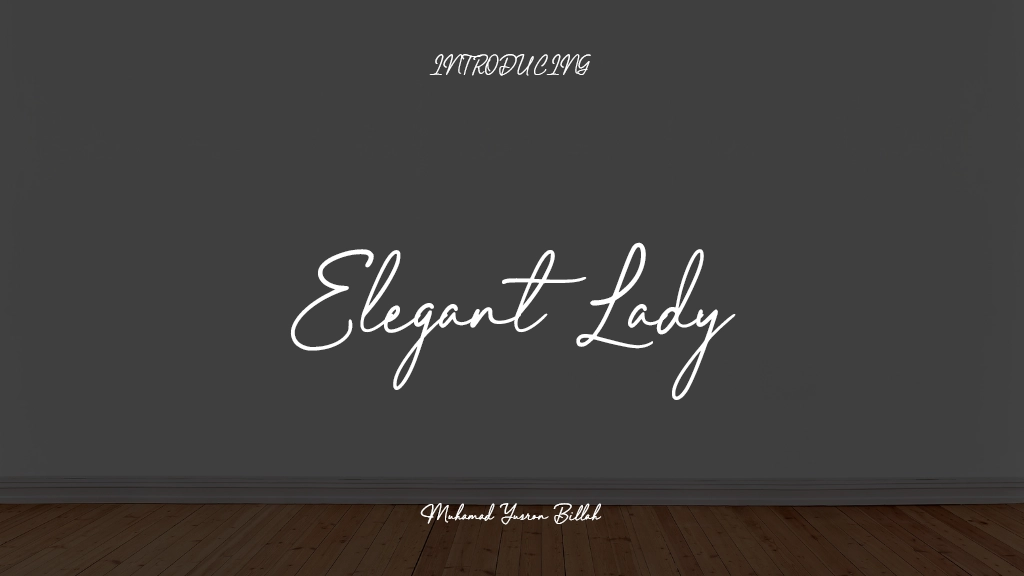 Elegant Lady 글꼴 샘플 이미지  1