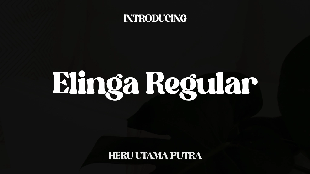 Elinga Regular Font Sample Images  1