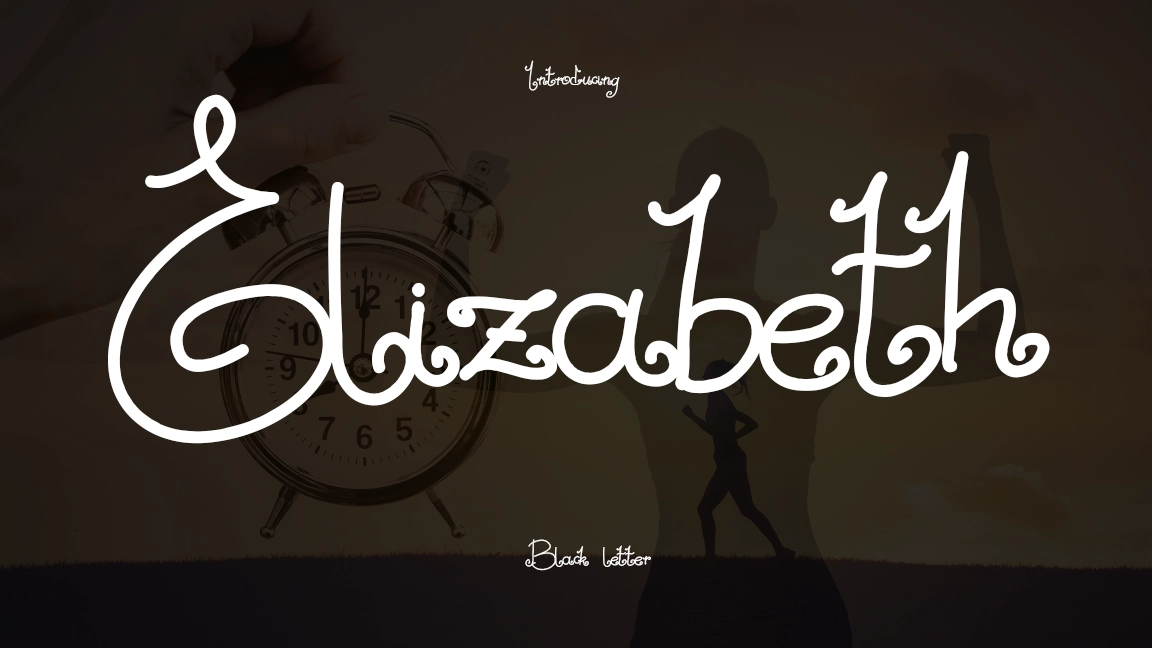 Elizabeth Font Sample Image 1