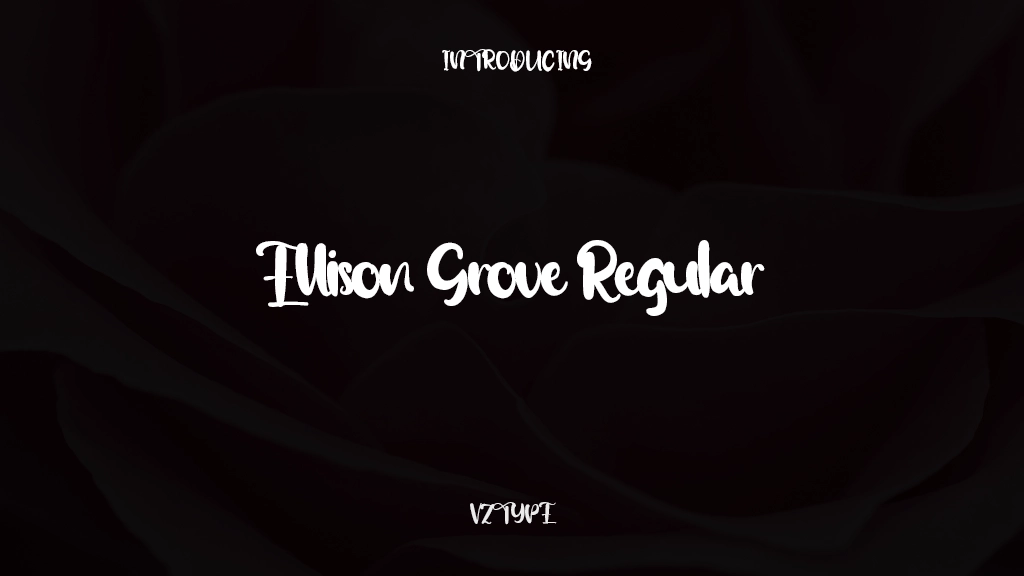 Ellison Grove Regular Font Sample Images  1