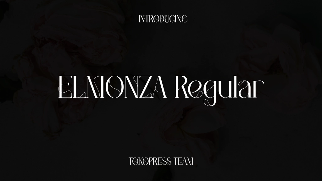 ELMONZA Regular Font Sample Images  1