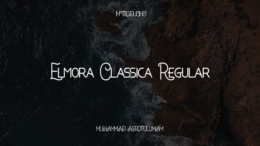 Elmora Classica Regular Font Sample Images  1