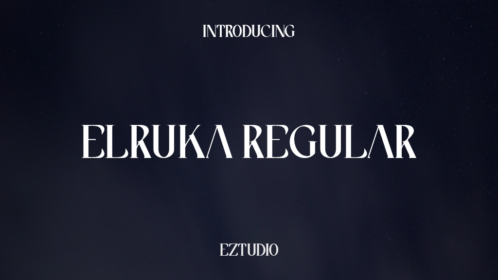 Elruka Regular Font Sample Images  1