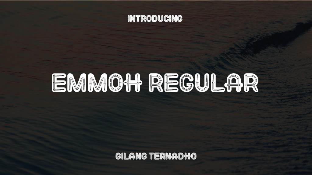 EMMOH Regular Font Sample Images  1