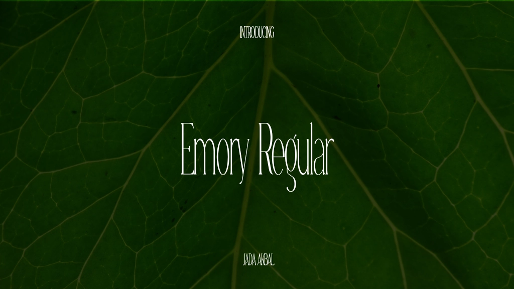 Emory Regular Font Sample Images  1