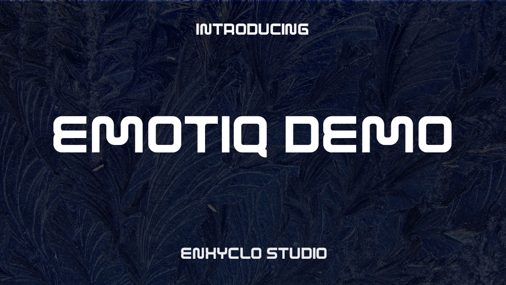 EMOTIQ Demo Font Sample Images  1