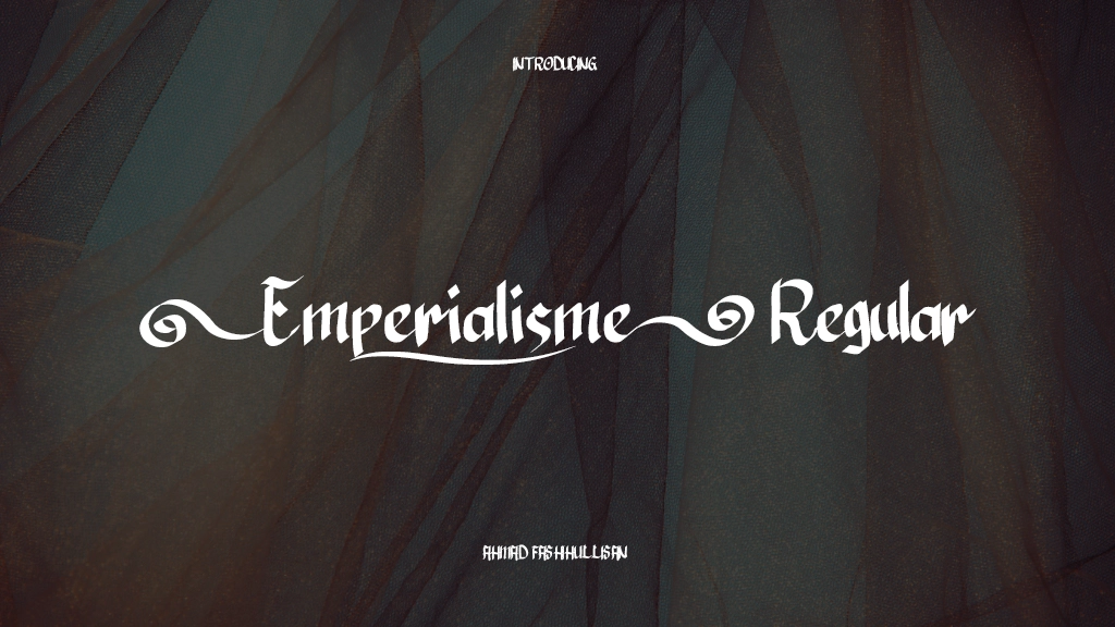 Emperialisme Regular 글꼴 샘플 이미지  1