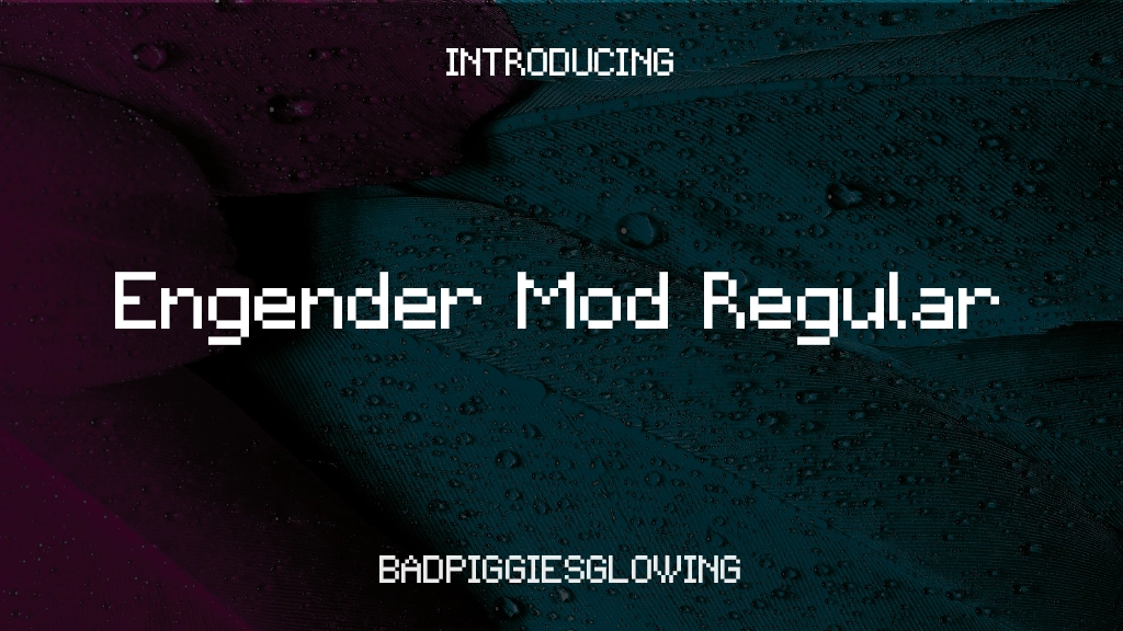 Engender Mod Regular フォントサンプル画像  1