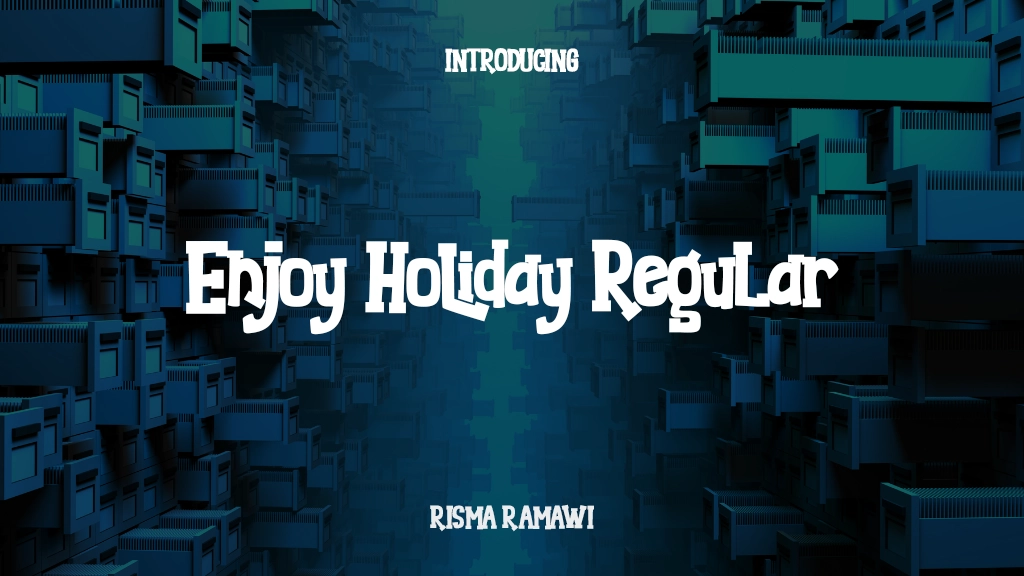 Enjoy Holiday Regular 字体样本图像  1