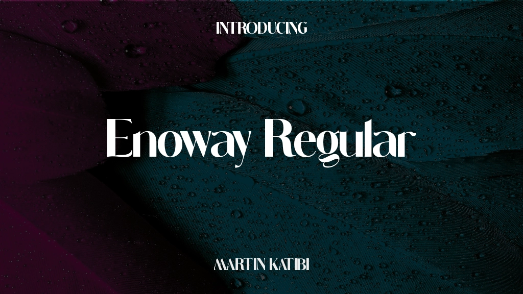 Enoway Personal Use Only Regular Font Sample Images  1