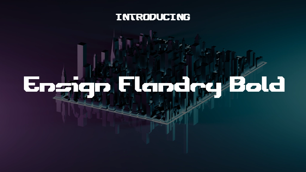 Ensign Flandry Bold Bold Imágenes de muestra de fuentes  1