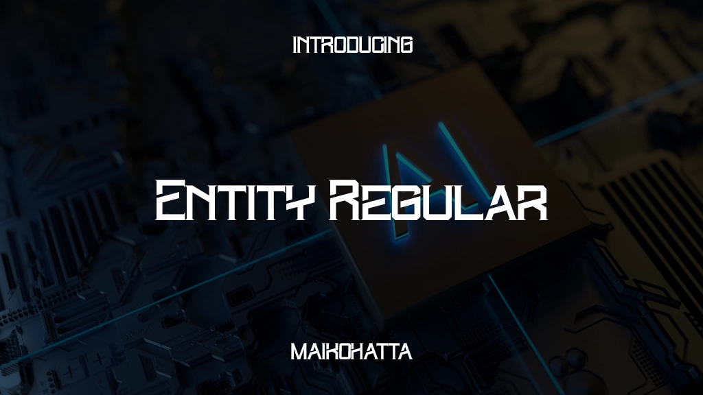 Entity Regular 글꼴 샘플 이미지  1