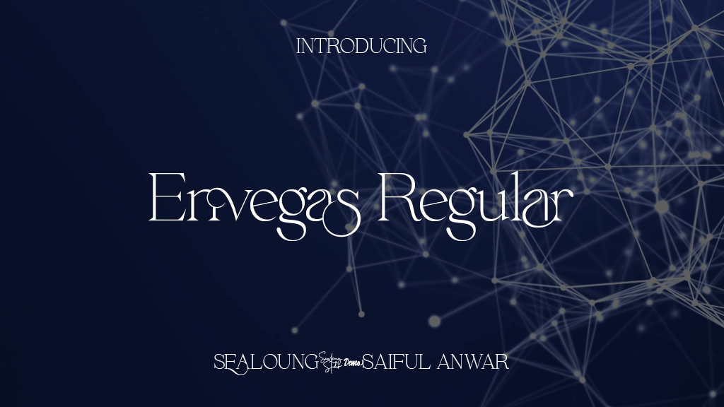 Envegas Regular Font Sample Images  1