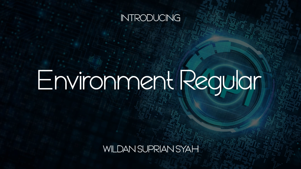 Environment Regular Font Sample Images  1