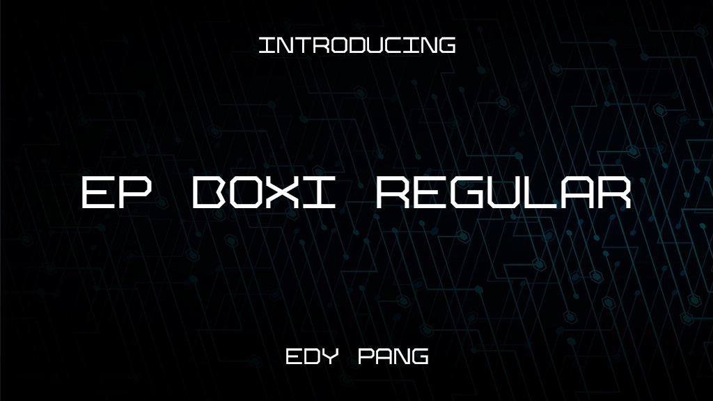 EP Boxi Regular Font Sample Images  1