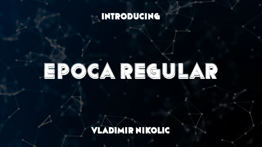 Epoca Regular Font Sample Images  1