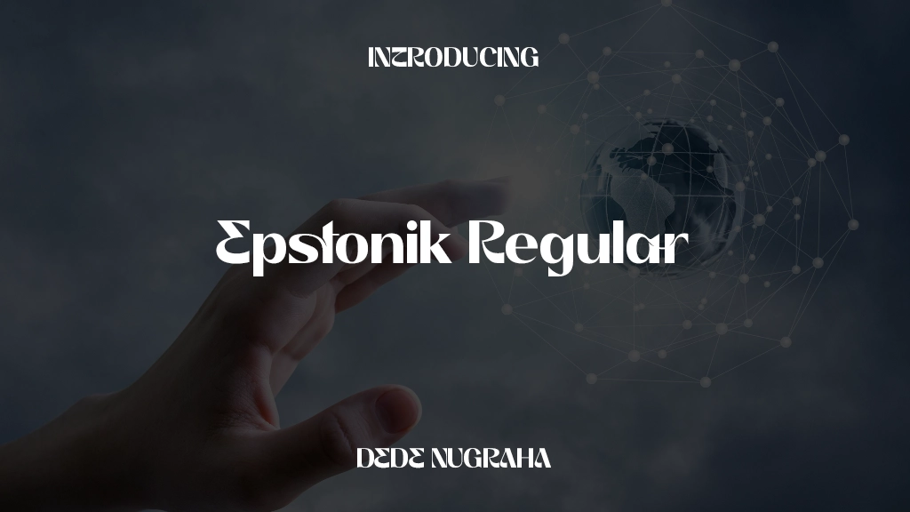 Epstonik Regular Images d’exemples de polices  1