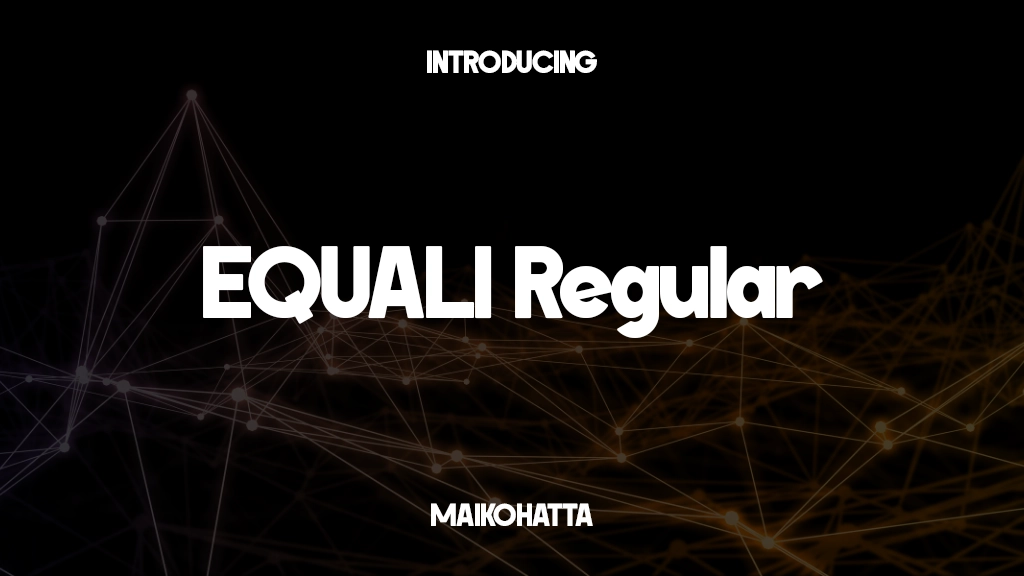 EQUALI Regular Font Sample Images  1