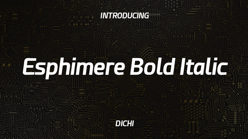 Esphimere Bold Italic Font Sample Images  1