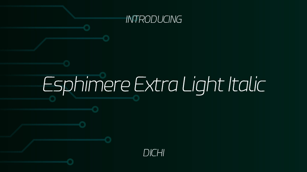 Esphimere Extra Light Italic Beispielbilder für Schriftarten  1