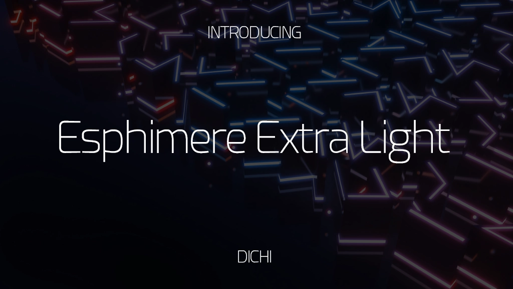 Esphimere Extra Light 글꼴 샘플 이미지  1