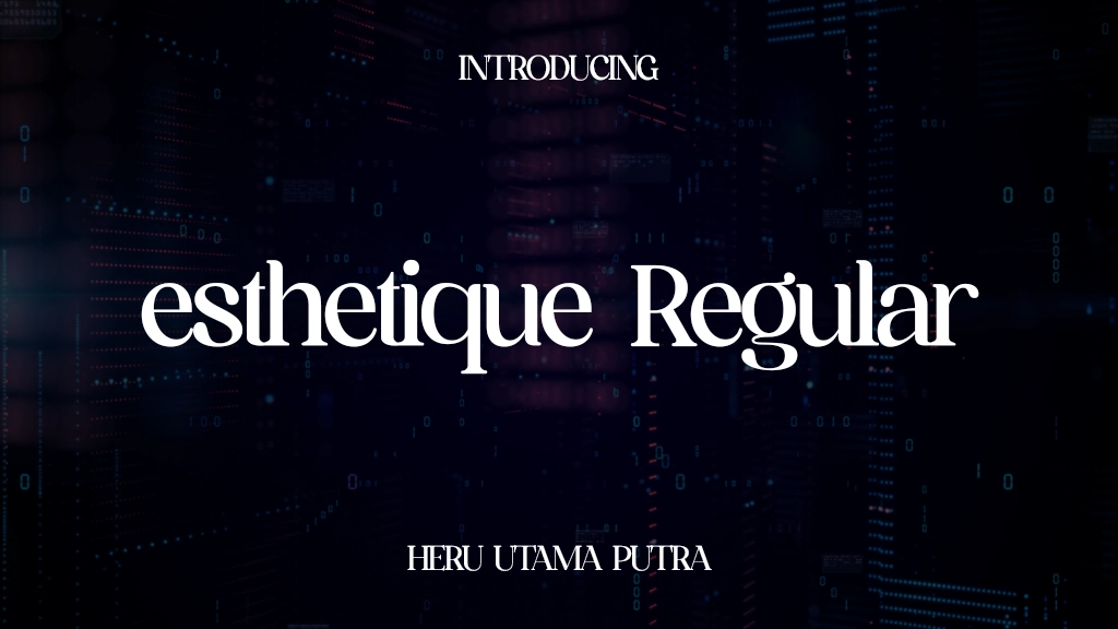 esthetique Regular Font Sample Images  1