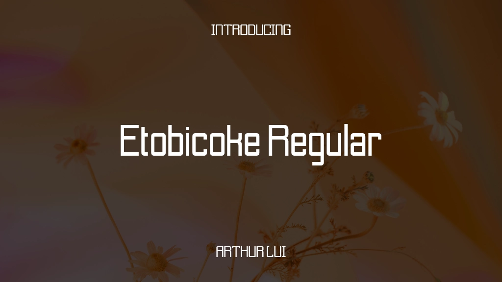 Etobicoke Regular Font Sample Images  1