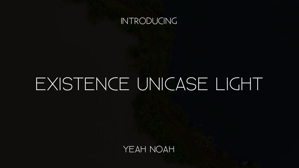 Existence Unicase Light Font Sample Images  1