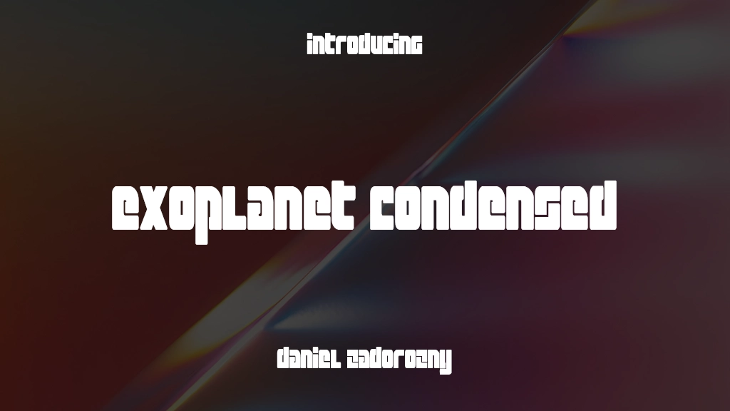 Exoplanet Condensed Condensed Font Sample Images  1