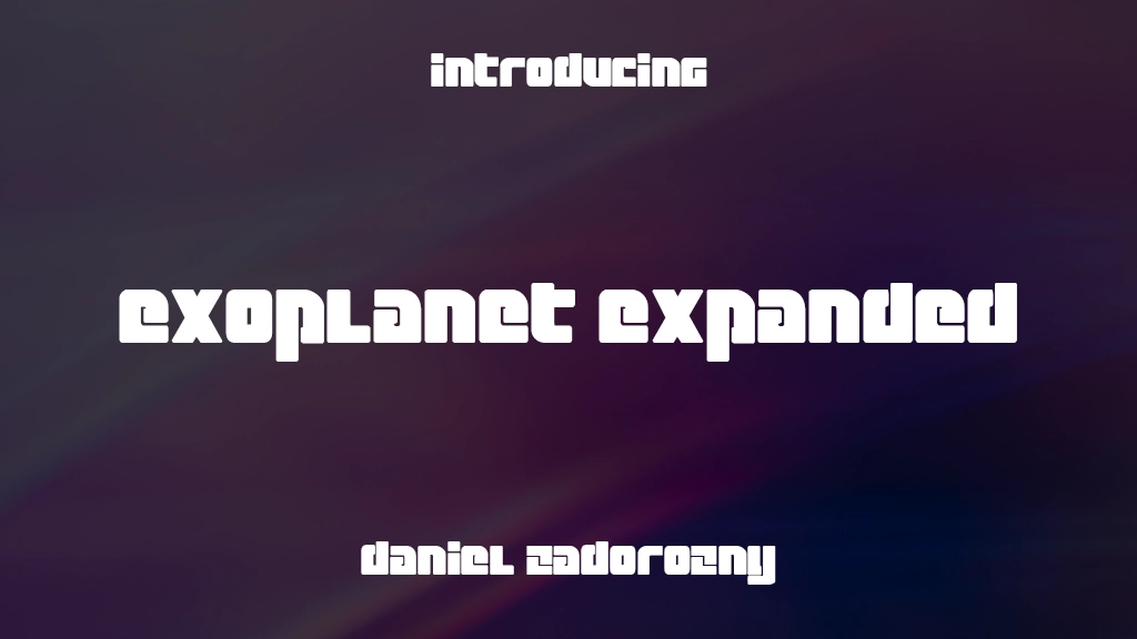 Exoplanet Expanded Expanded Font Sample Images  1