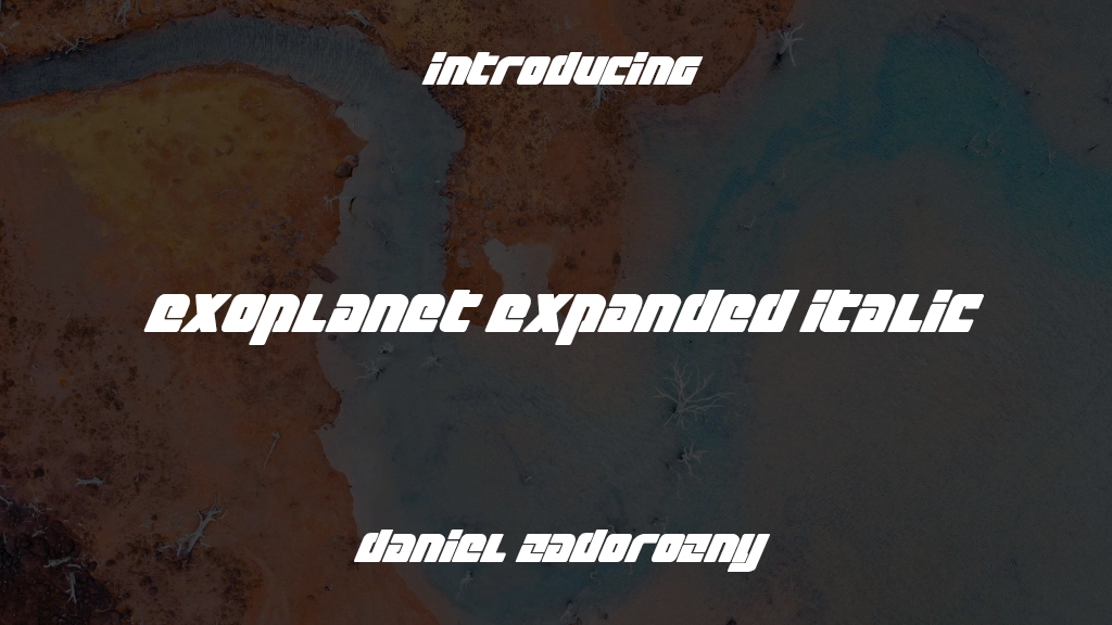 Exoplanet Expanded Italic Expanded Italic Font Sample Images  1