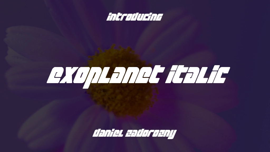 Exoplanet Italic Font Sample Images  1