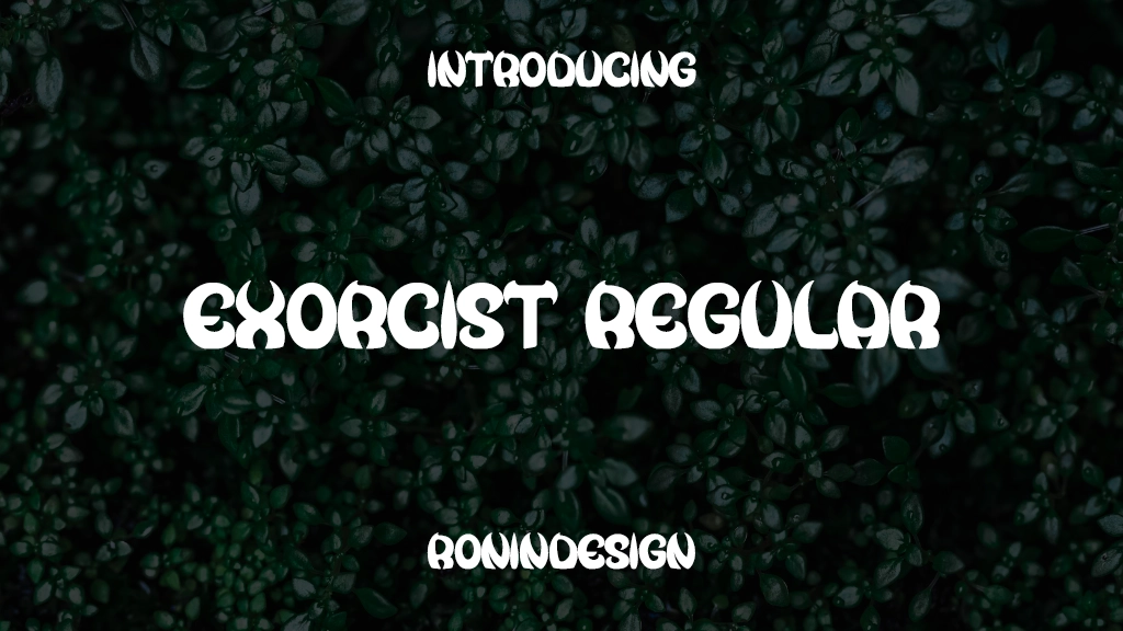 Exorcist Regular Font Sample Images  1