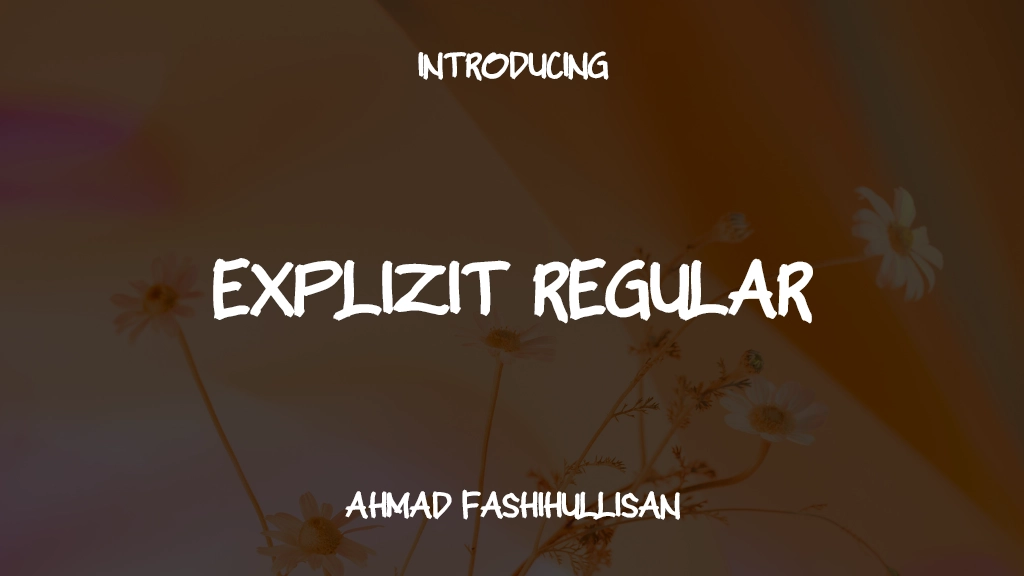 Explizit Regular Font Sample Images  1