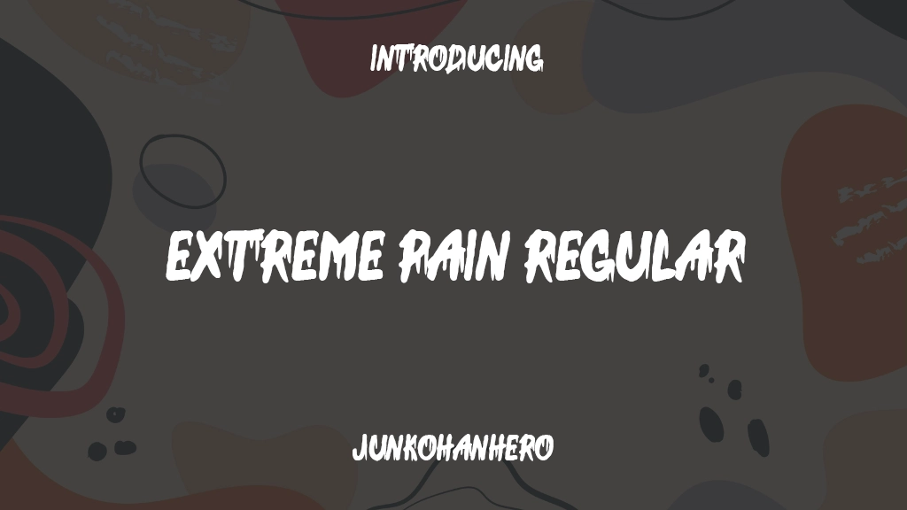 Extreme Pain Regular Font Sample Images  1