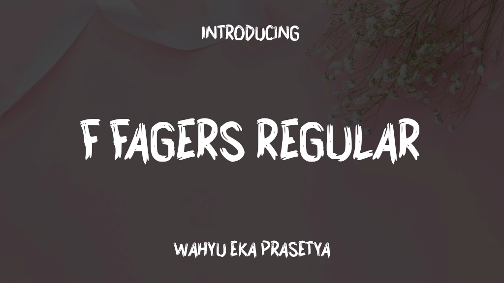 f Fagers Regular Font Sample Images  1